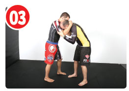 At this point, many people will go for the guillotine, but this would be a mistake. If the opponent postures up too soon he might end up taking Garry’s back.